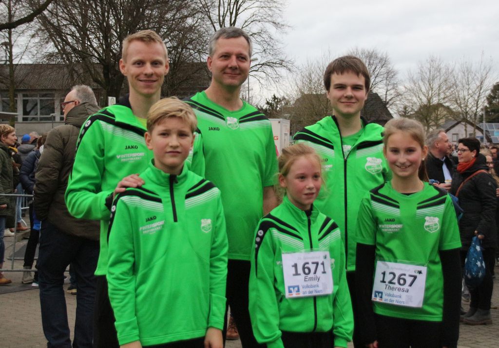 Die Leihtathleten beim Sylvesterlauf